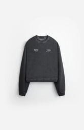 STAMPD Black Oil Wash Malibu High Crew Neck at Gravity NYC